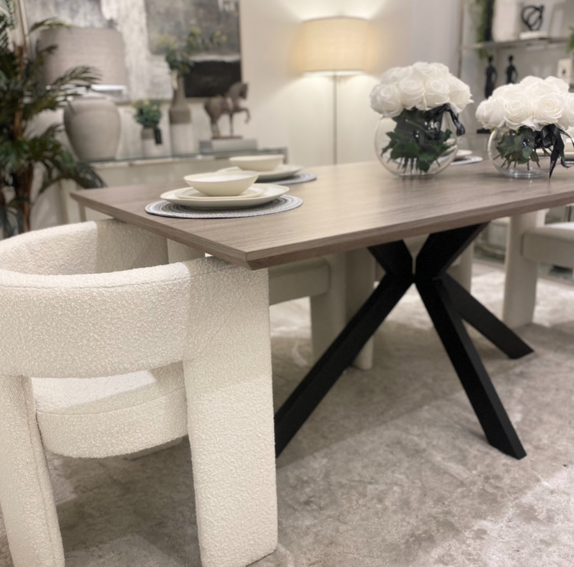 Manhattan Rectangle Dining Table-180cm